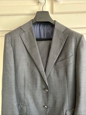 Suitsupply Gray Lazio Pure Wool Suit 44S